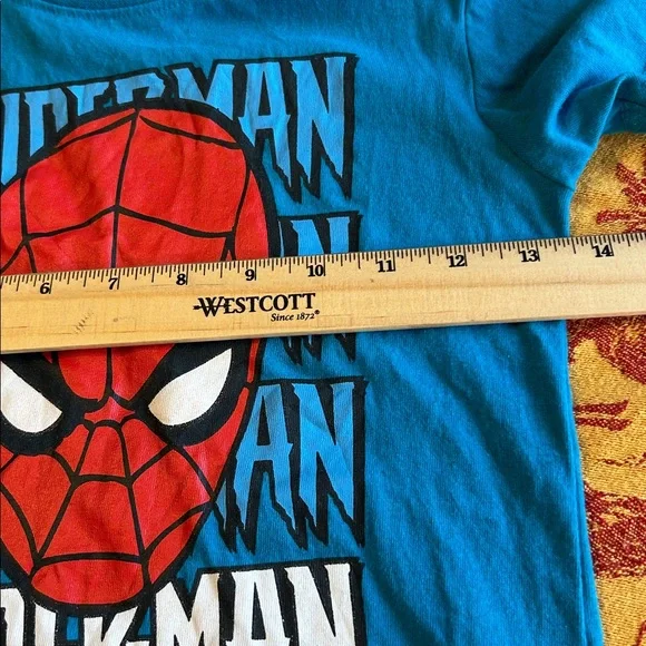 Marvel Spider-Man The Amazing Spider-Man Boys Short Sleeve T-shirt 7 EUC - Picture 7 of 8